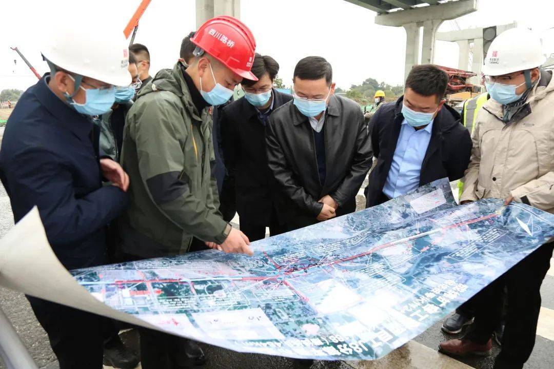 王翼刚督导调研高快速路项目建设工作_施工_管理_大桥