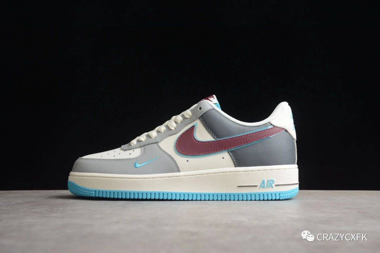 耐克nike air force 1 low rouge 灰胭脂空军一号低帮运动鞋_对比
