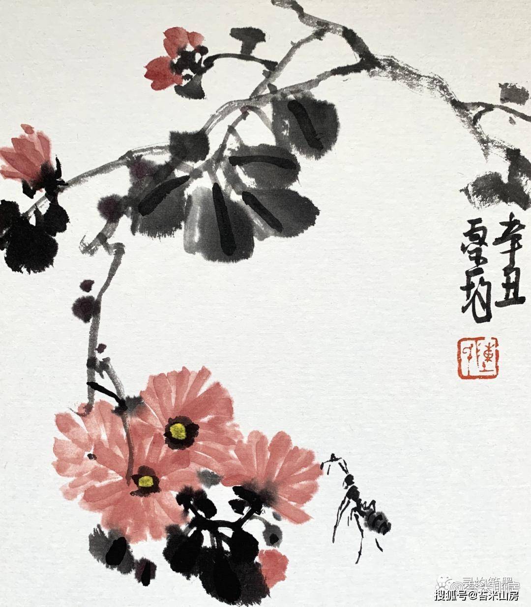 秋菊——陈灵均诗画作品欣赏_清秋早_高楼_诗情