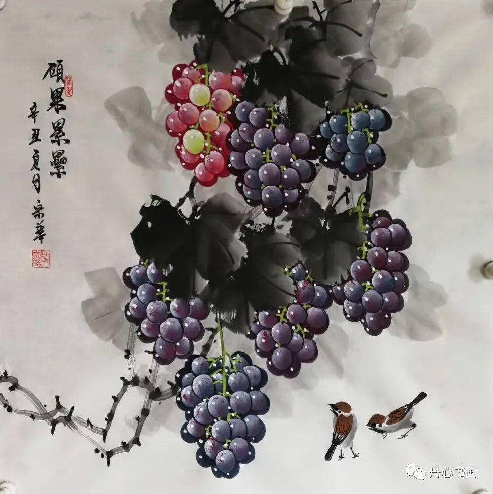 晶莹剔透,娇艳欲滴|葡萄名家韩宗华_国画院_艺术_书画