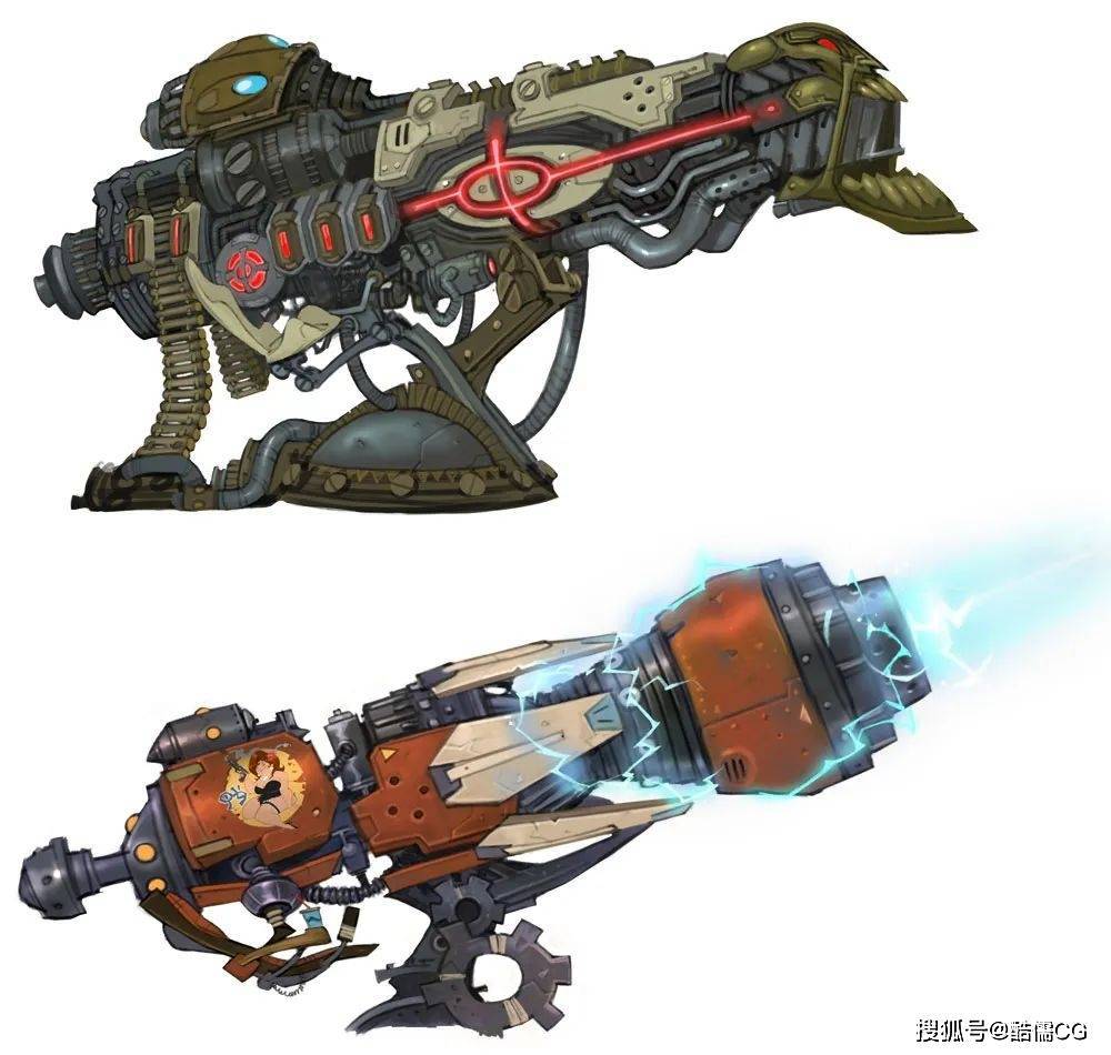 建模参考丨3d枪炮激光次世代热武器素材分享第12期_酷儒_内容_微信