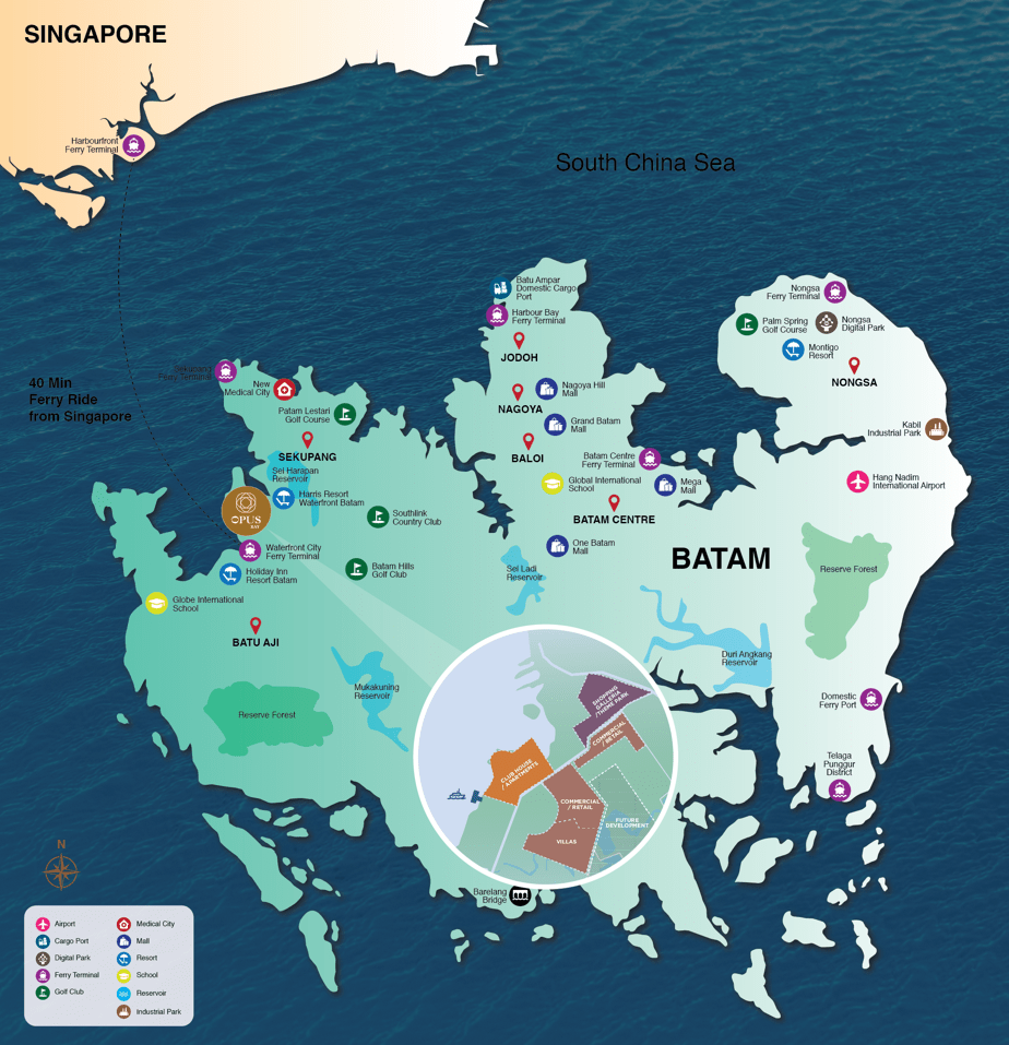 巴淡岛地图图片