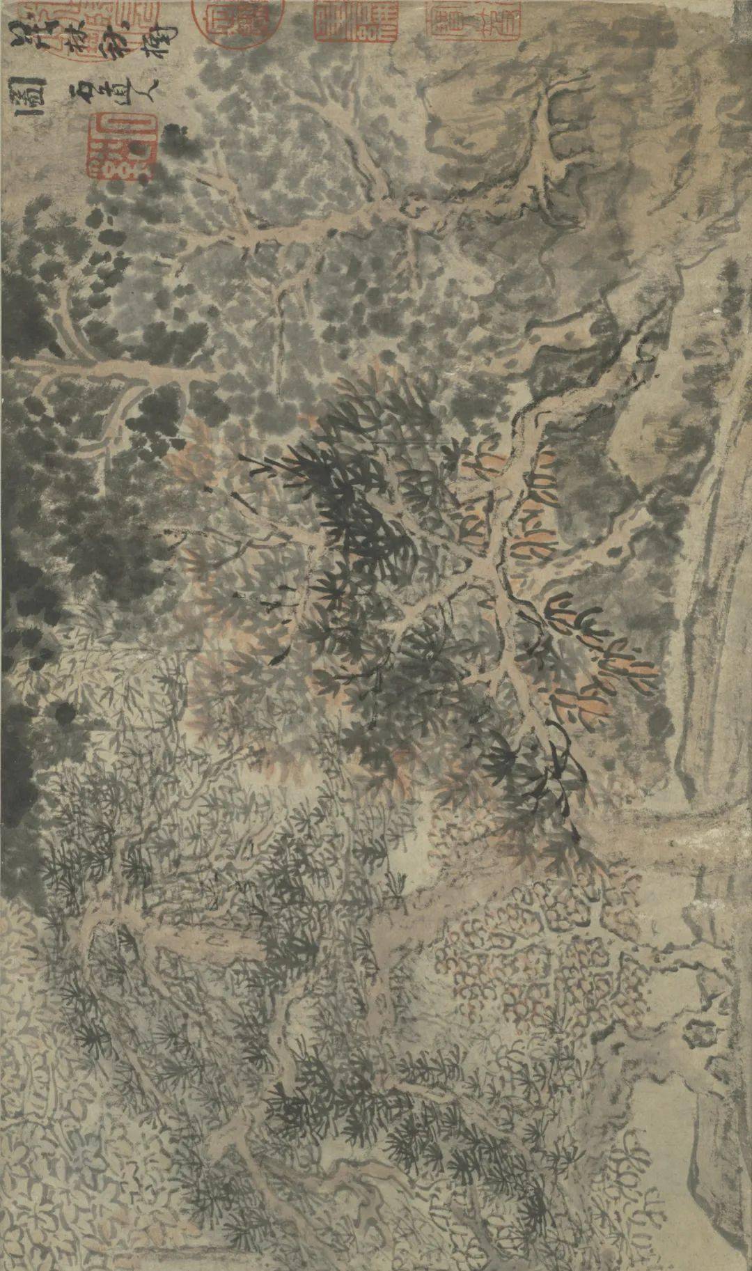 法范宽山水33 清·王翚 画溪山红树34 清·王原祁 仿黄公望秋山图35