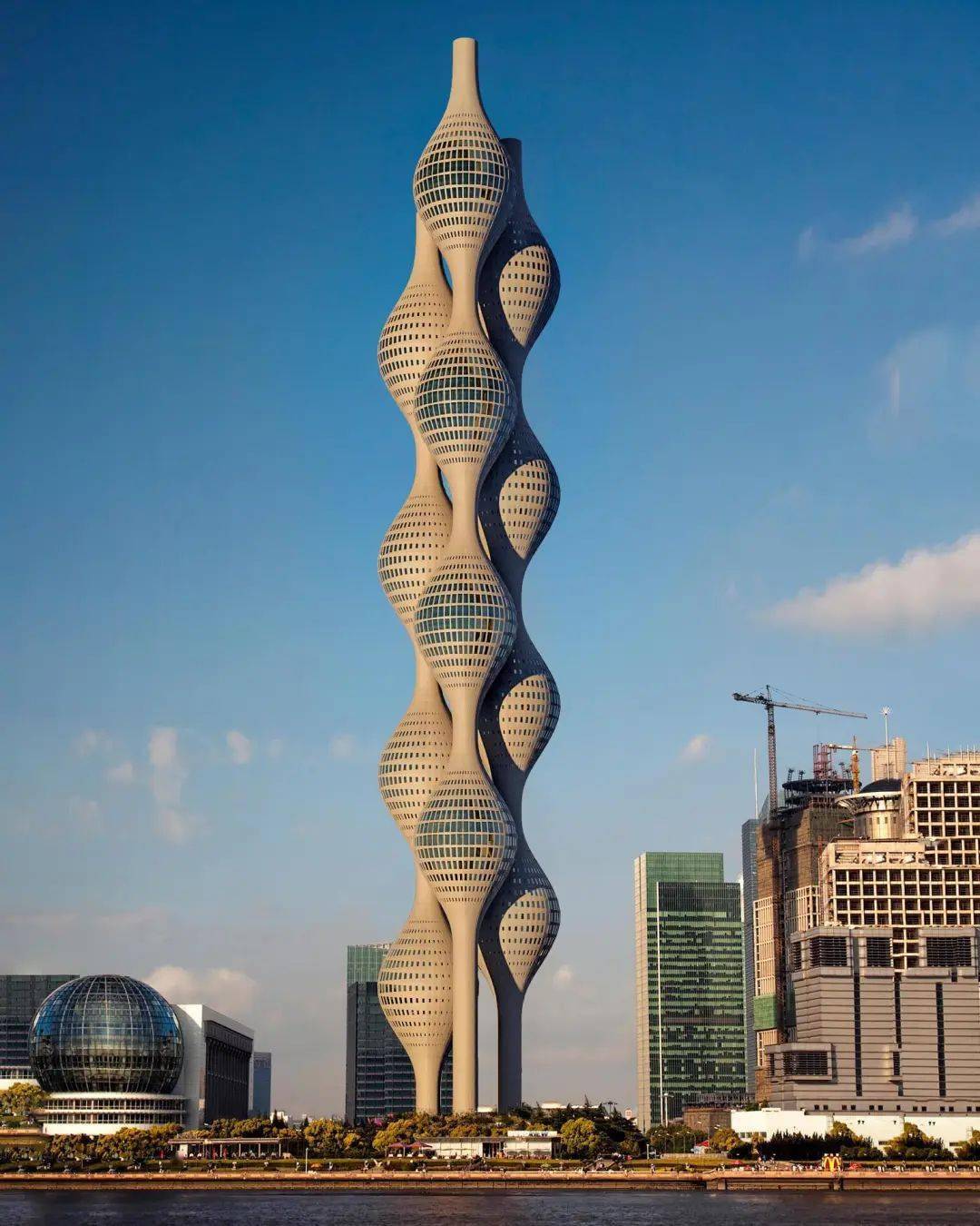 建筑｜400米！上海超级摩天楼“三元塔”概念方案_手机搜狐网