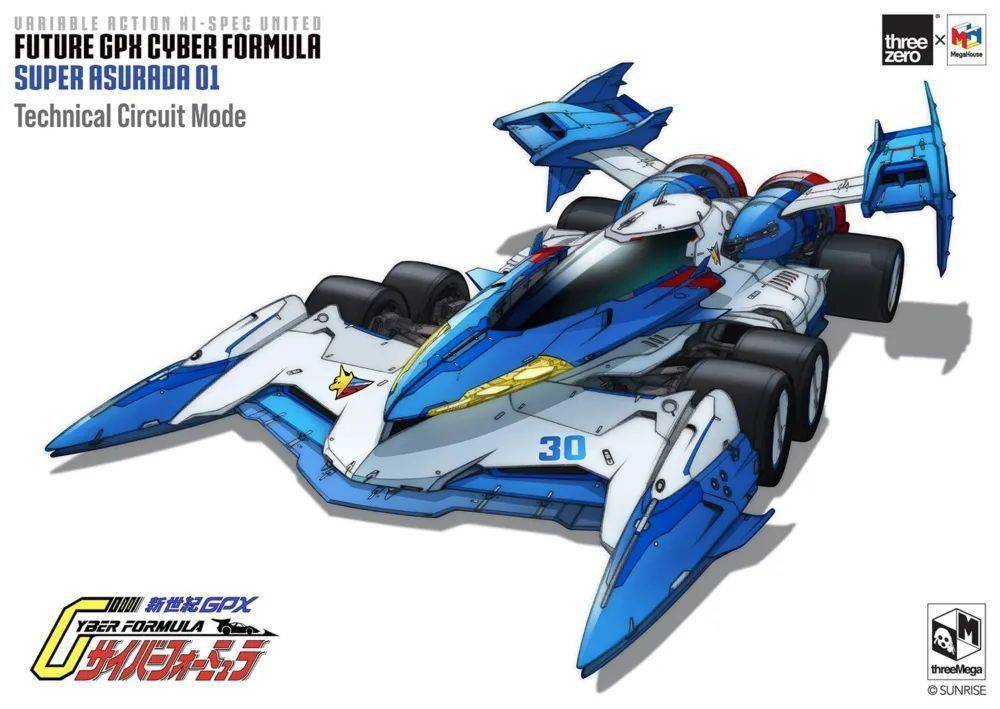 新品：threeMega 高智能方程式第2弹1/18 超级雷神01(SUPER ASURADA 01 