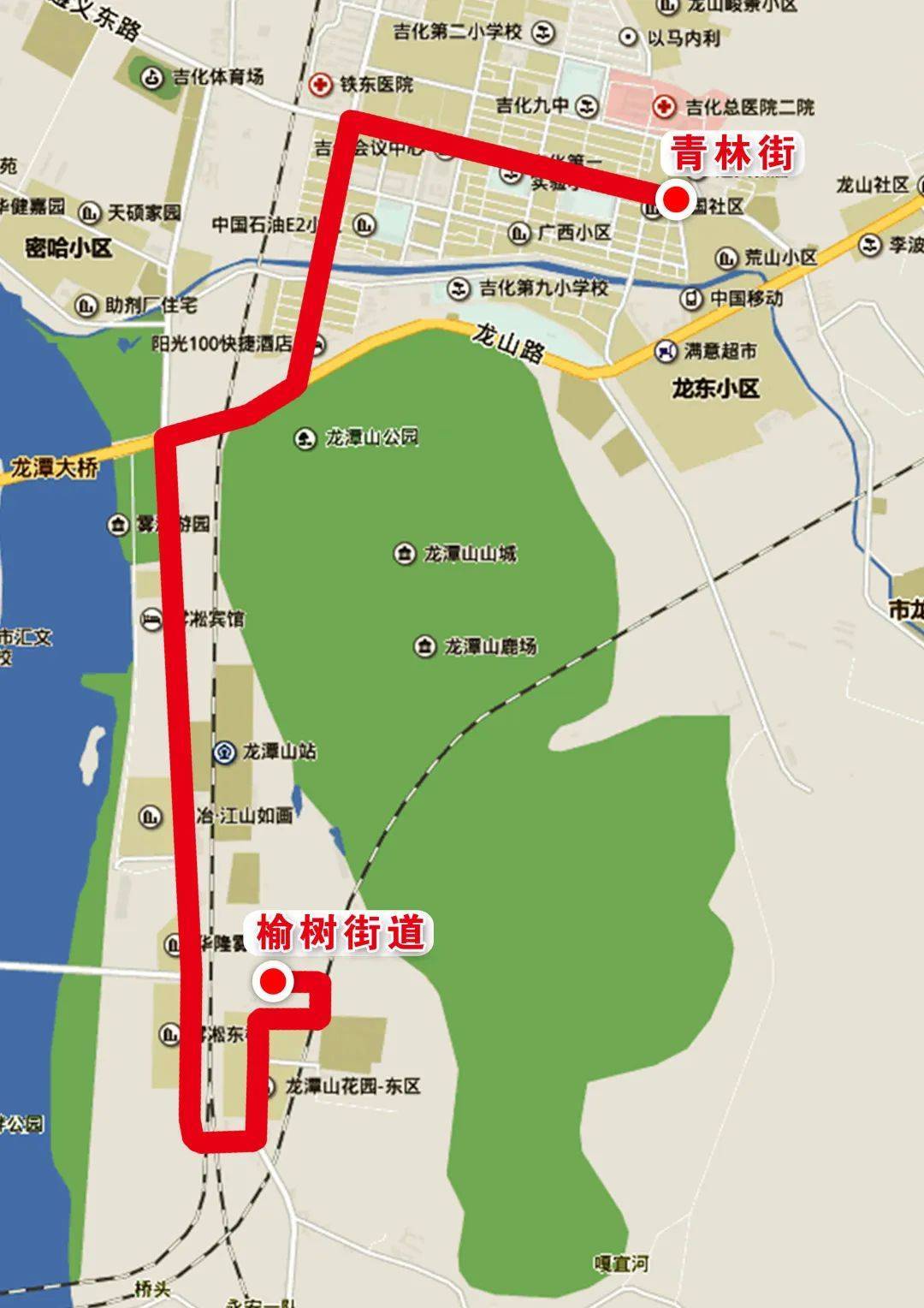 吉林61路公交车路线图图片