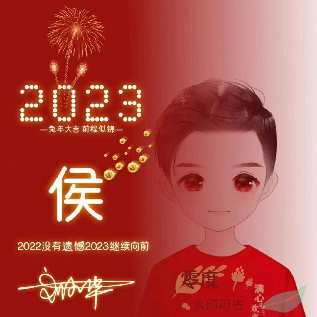 專屬你的姓氏頭像第15期,2023兔年情侶諧音梗簽名頭像,請查收帶走