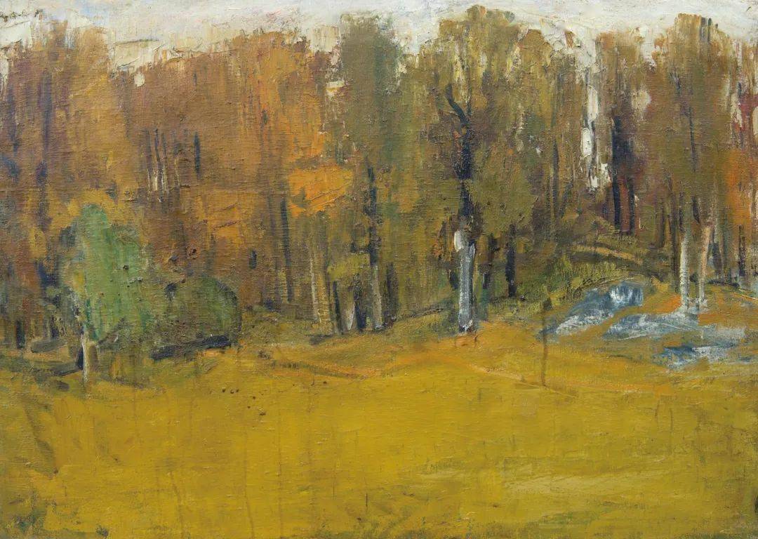 《桥上的风景》何红舟 235x195cm2014年