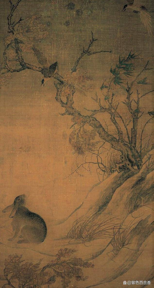 《竹鸥图》,《枇杷孔雀》,《寒雀图》,《竹鸥图》,《秋蒲蓉宾图》等