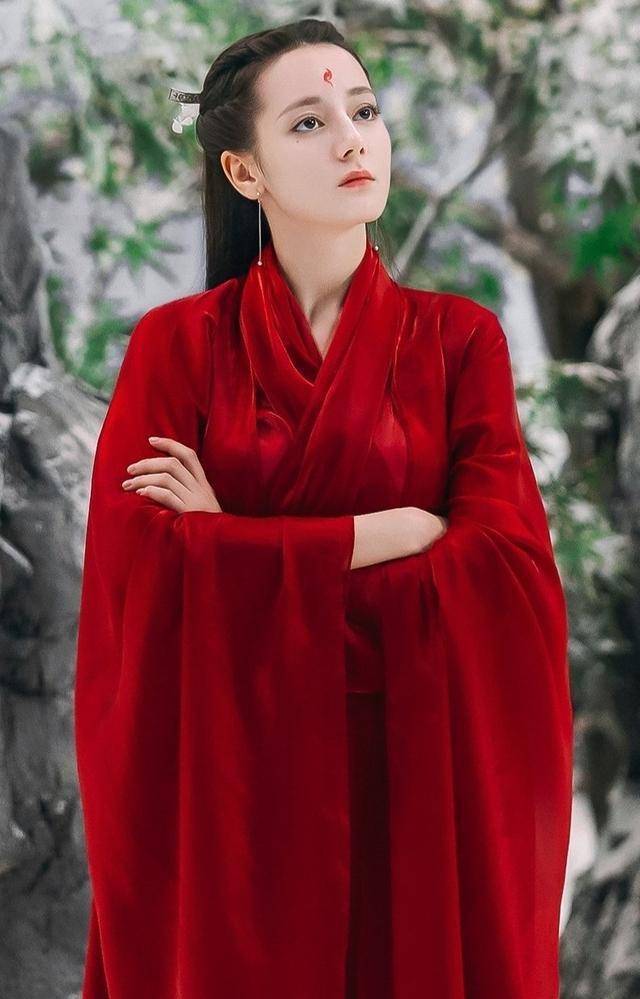 十大最美古装红衣女神,刘亦菲仙气十足,赵丽颖高冷霸气_造型_姑娘_陈