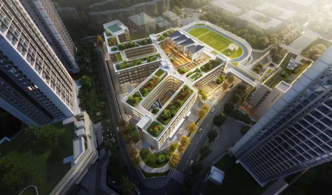 东晓小学改扩建工程项目效果图(效果图仅供参考,请以政府最终公示为准