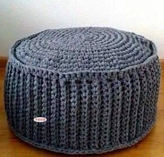 钩织针织圆凳 给居室带来时尚与温暖