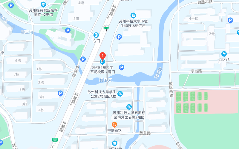 8,苏州科技大学石湖校区(江苏省苏州市虎丘区科慧路2号门)7,苏州高等