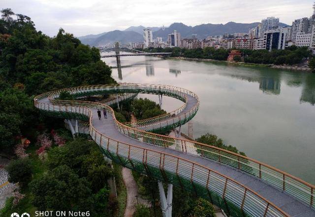 沙县免费景点七峰叠翠玻璃桥半日游_地主_栈道_三明