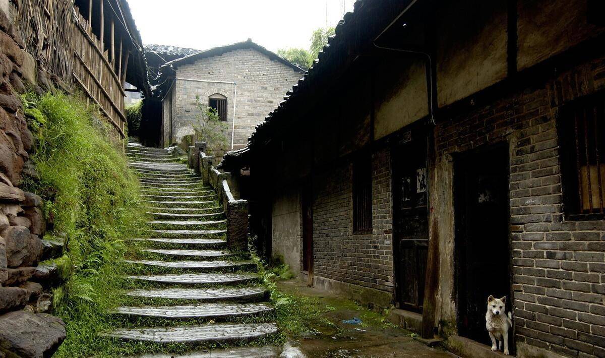 广安的沿口古镇,座落在嘉陵江畔,是我见过最破败的古镇_高低_公元_镇
