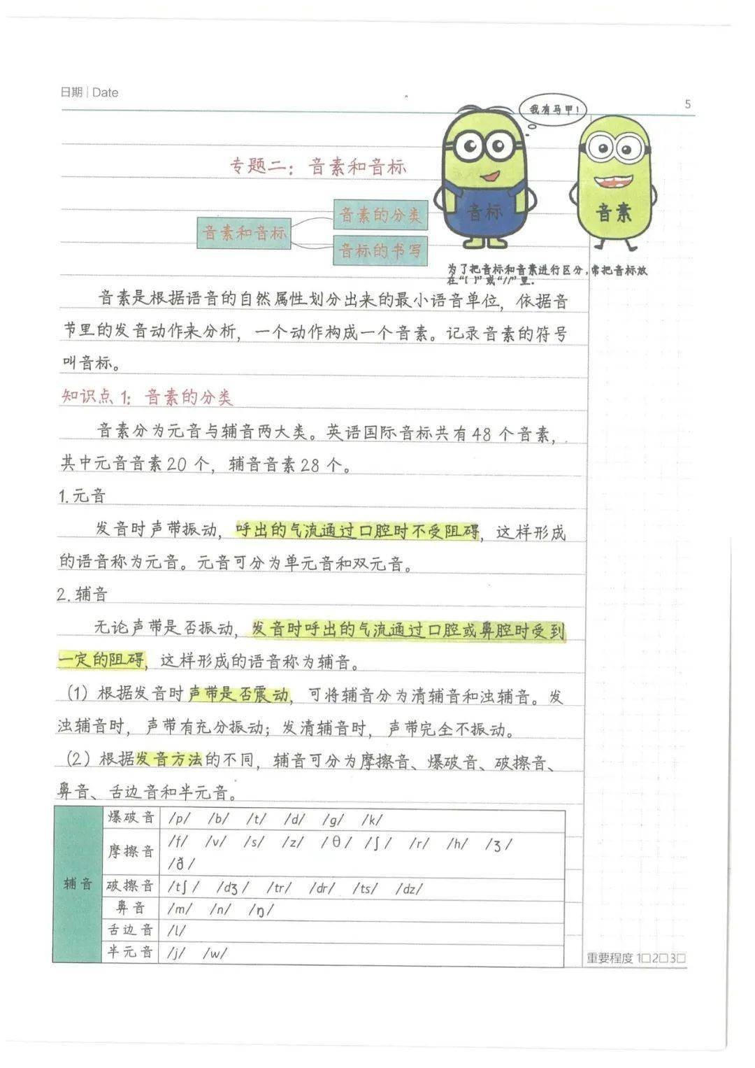 小学语数英通用版《学霸条记》电子版（可下载打印）