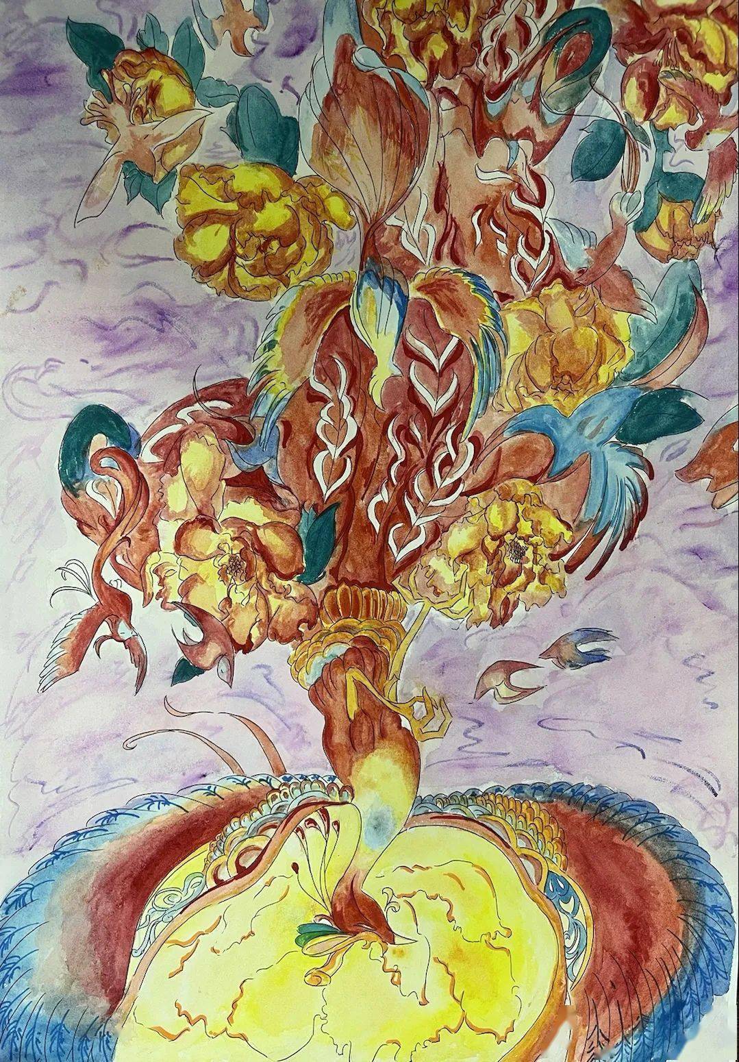 无锡市侨谊实验中学举办"发现传统之美"绘画比赛_初二_初一_美术