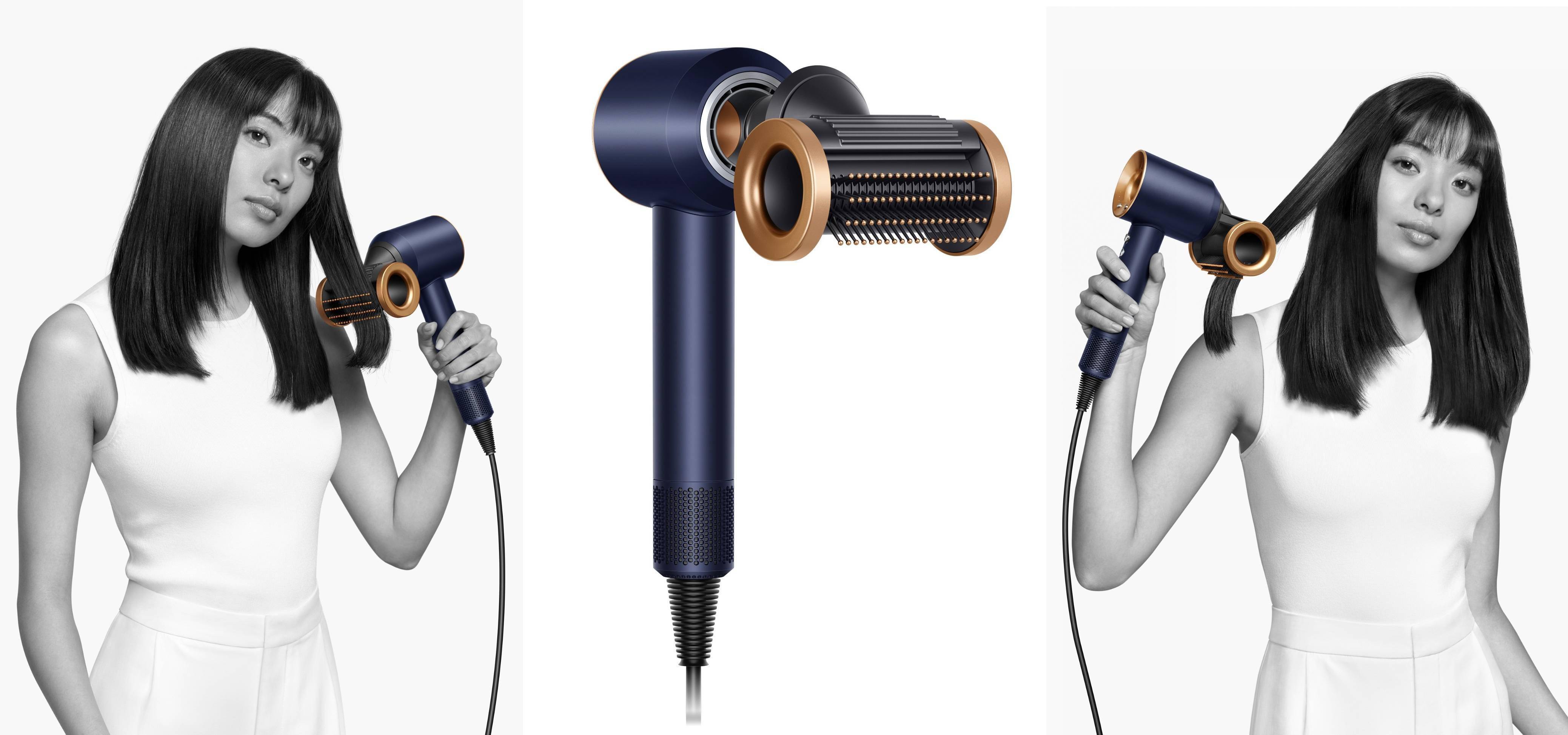 戴森supersonic吹风机发布全新二合一防飞翘顺发风嘴_造型_头发_气流