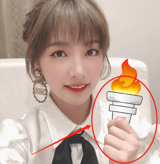 硬糖少女晒火炬照,大家都用手传递,刘些宁却偏偏不一样_方式_双手
