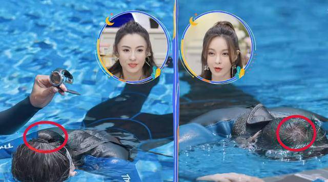 张柏芝扎马尾游泳,阳光下暴露实际发量,有没有戴假发藏不住了_头发