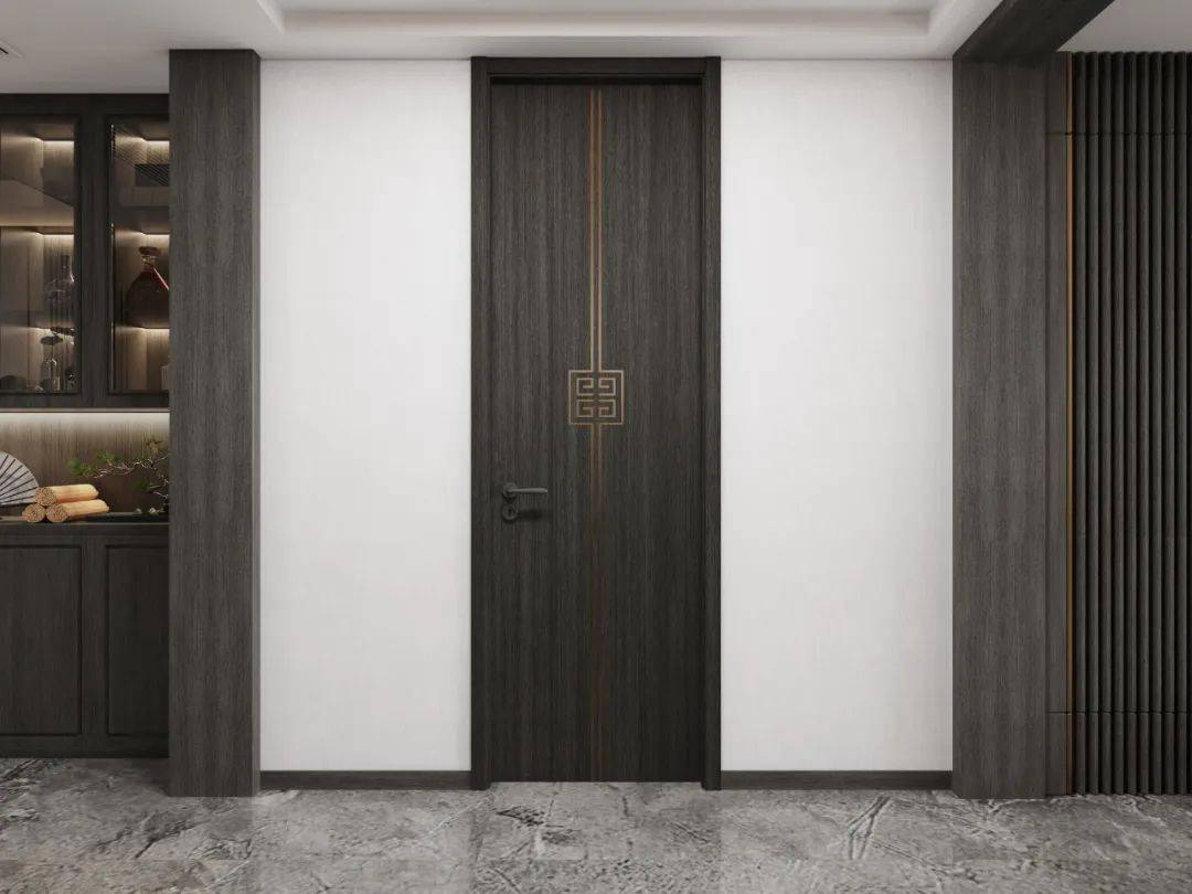 l新中式木门简欧风格木门大气华丽,通过简单的线条进行装饰,并巧妙的