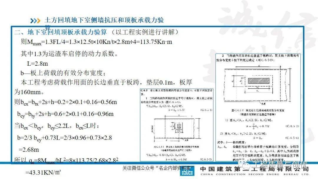 土方回填及车库顶板承载施工计划及受力验算，113页PPT可下载！