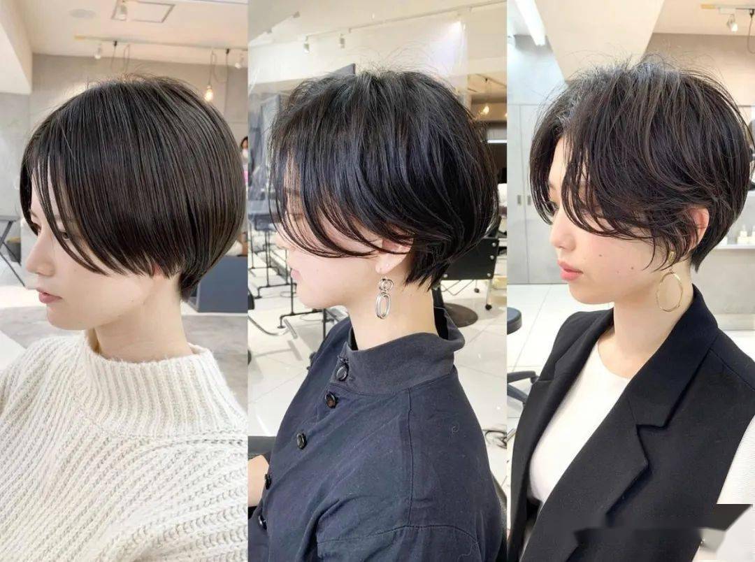 时尚俏皮的短发发型,2023就做个气质短发girl_修剪_视频_技术