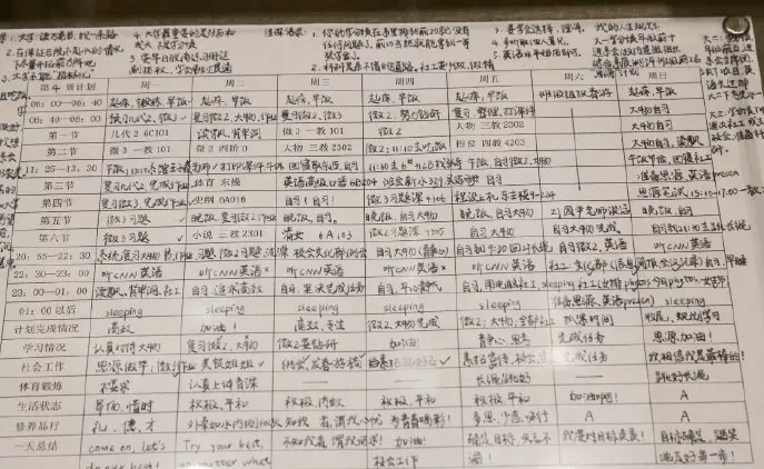 看了这份"学霸日程表,不少网友感慨"终于知道我和学霸之间的差距了.