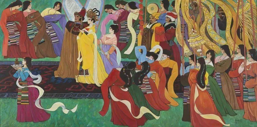 《文成公主》 油画 190×381cm 1963年 中国美术馆藏《权正环肖像》