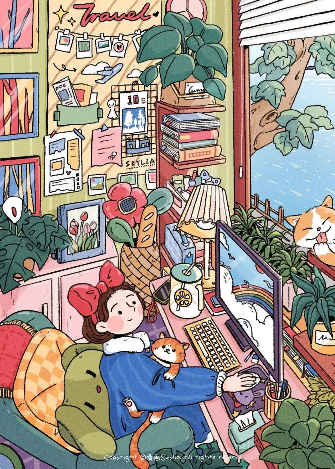 自由插画师视觉中国签约插画师,米画师认证画师,深圳插画协会专业会员