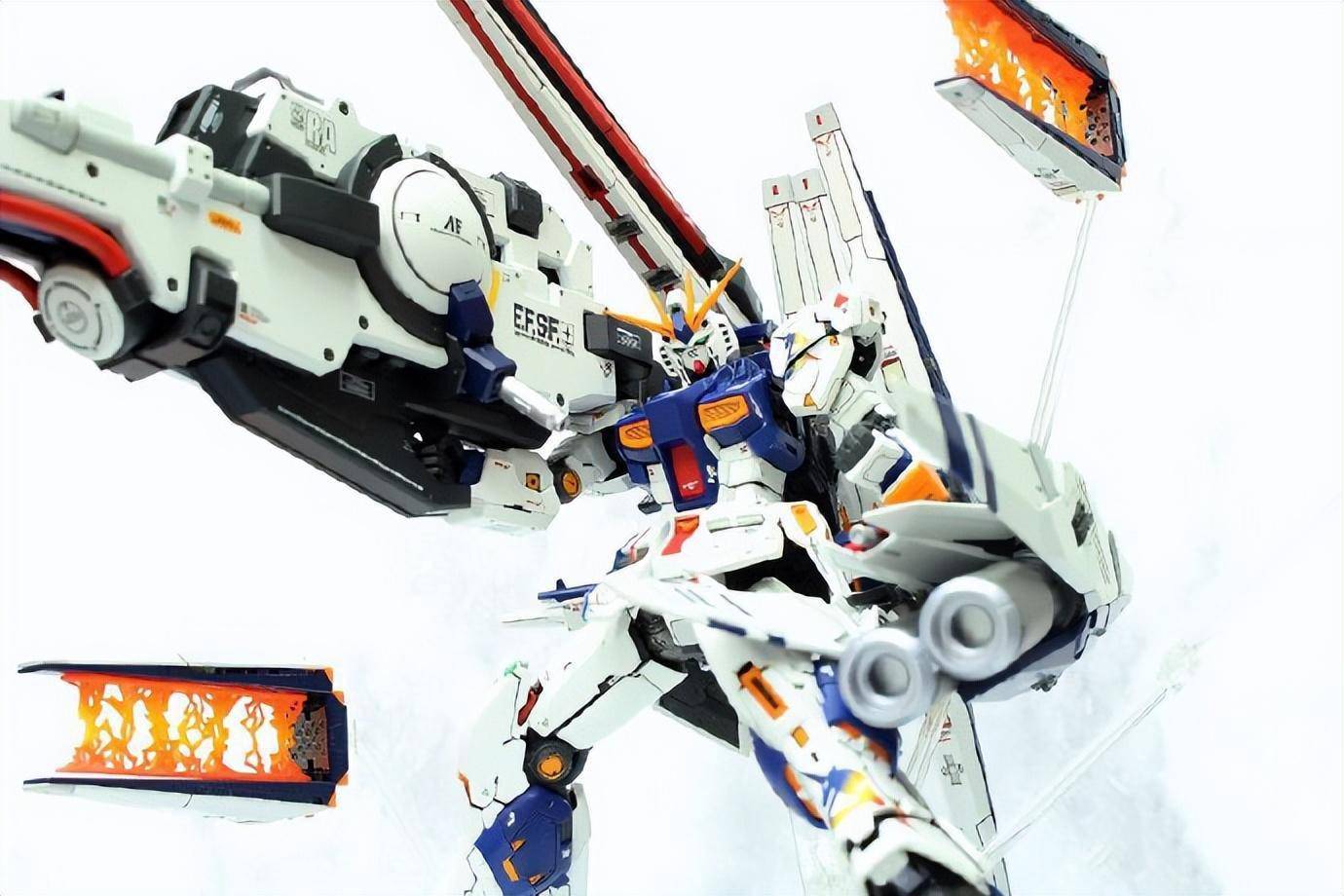 机动战士高达rg比例重火力型牛高达模型_改造_细节_装备