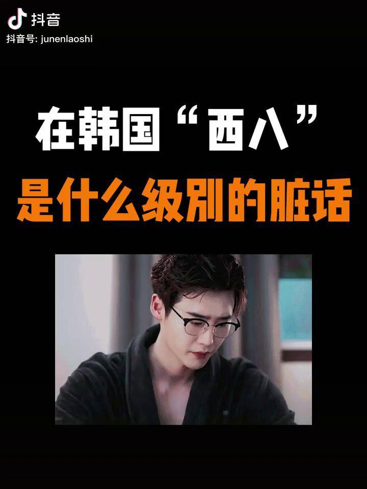 韩语 韩语口语 学韩语 在韩国"西八"到底是什么级别的脏话?