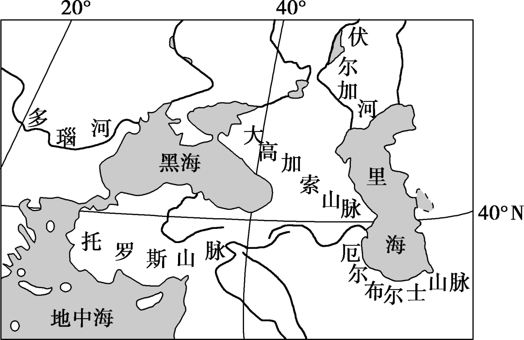 地中海周边地区简图图片