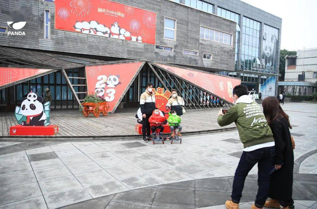 在成都熊猫基地,他们用这种方式迎新春!_活动_艺术_绘画