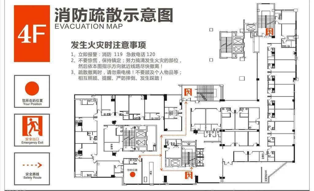 商场逃生路线图简笔画图片