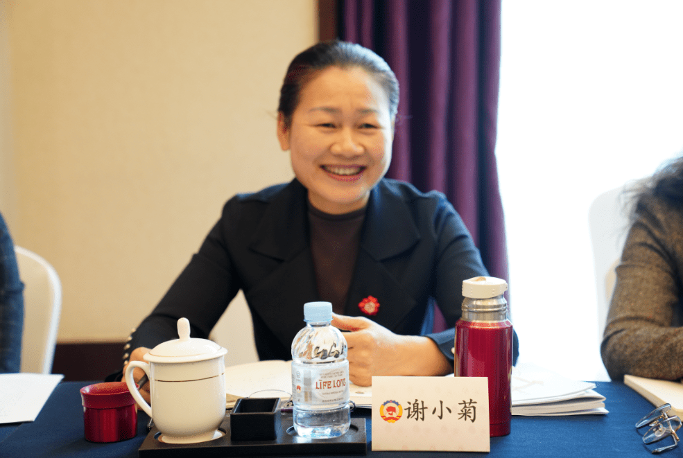 出席自治区政协十三届一次会议的妇联界委员积极建言献