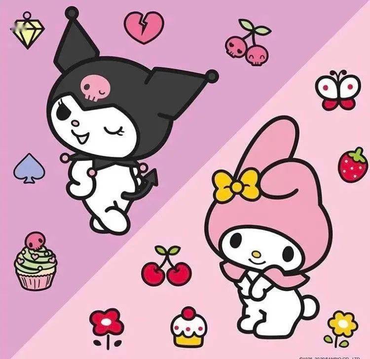以及来自出品过hellokitty的三丽鸥公司的美乐蒂和库洛米,美乐蒂是