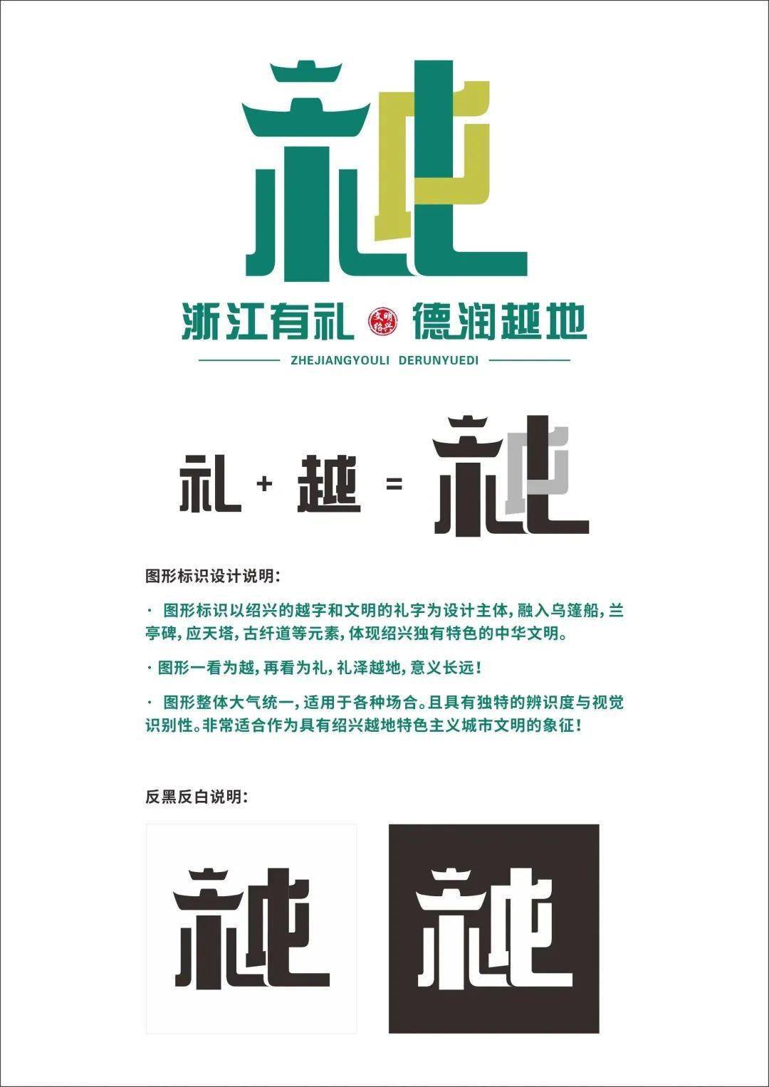 "浙江有礼61德润越地"标识和公益广告设计征集评选揭晓_图片_结果