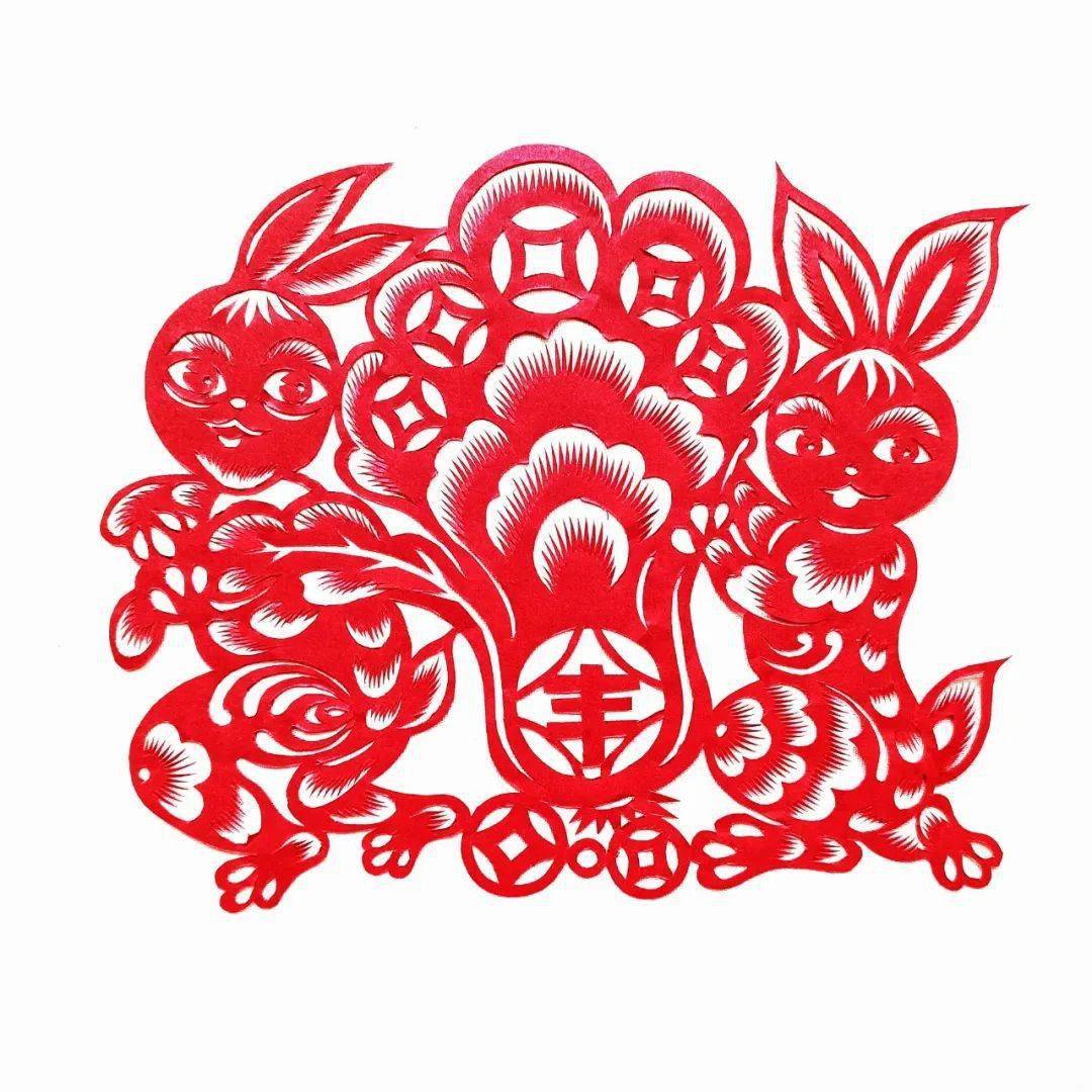 市民间文艺家协会"喜兔迎春"剪纸作品线上展(二)_玉兔_刘珺_吉祥