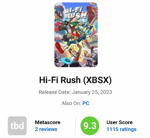 节拍动做《HiFi Rush》热度不减 位居Steam畅销榜第4