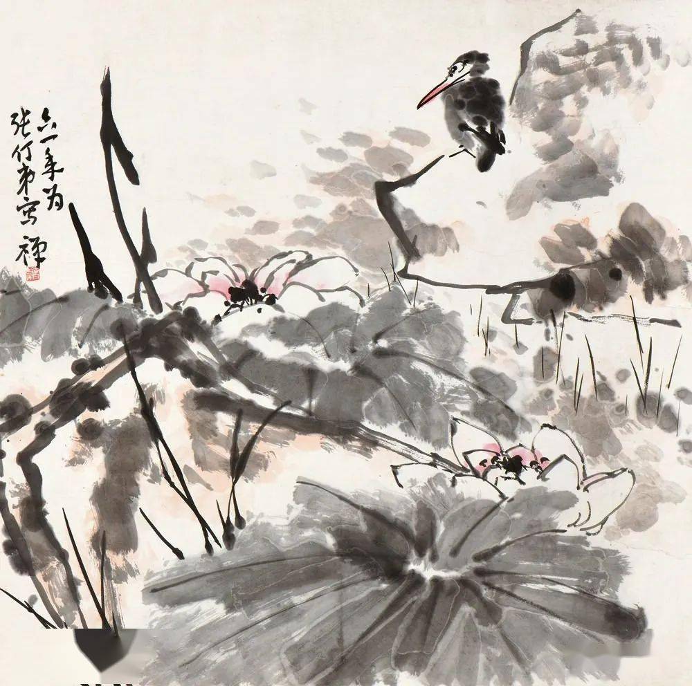 李苦禅禽鸟百图_鸬鹚_鹰爪_八哥