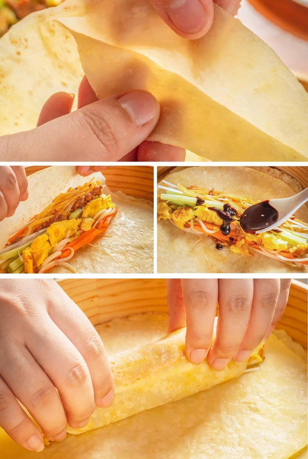 名曰有头有尾吃春饼讲究从头吃到尾立春吃新菜把生机包进食物里