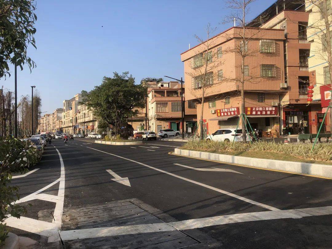 新塘镇东洲大道(新塘大道至西宁路段)升级改造完工_道路_周边_工程