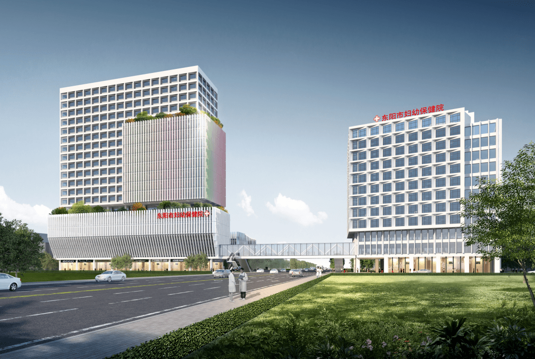 据悉,东阳市妇幼保健院妇产中心大楼为医院用地范围内加建项目,基地