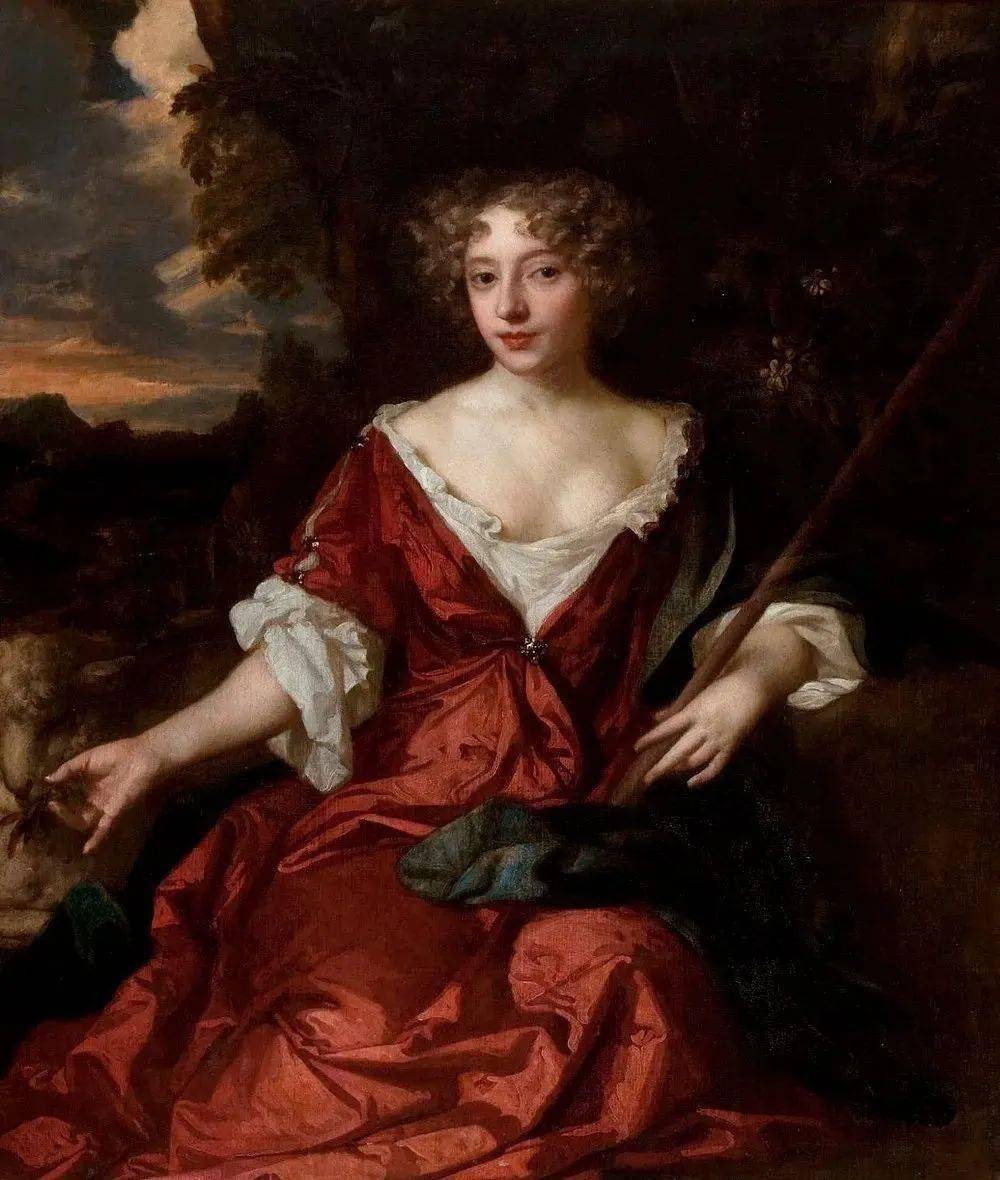 荷兰画家彼得·莱利爵士笔下的宫廷贵妇人色彩艳丽,情感丰富,眼神温柔