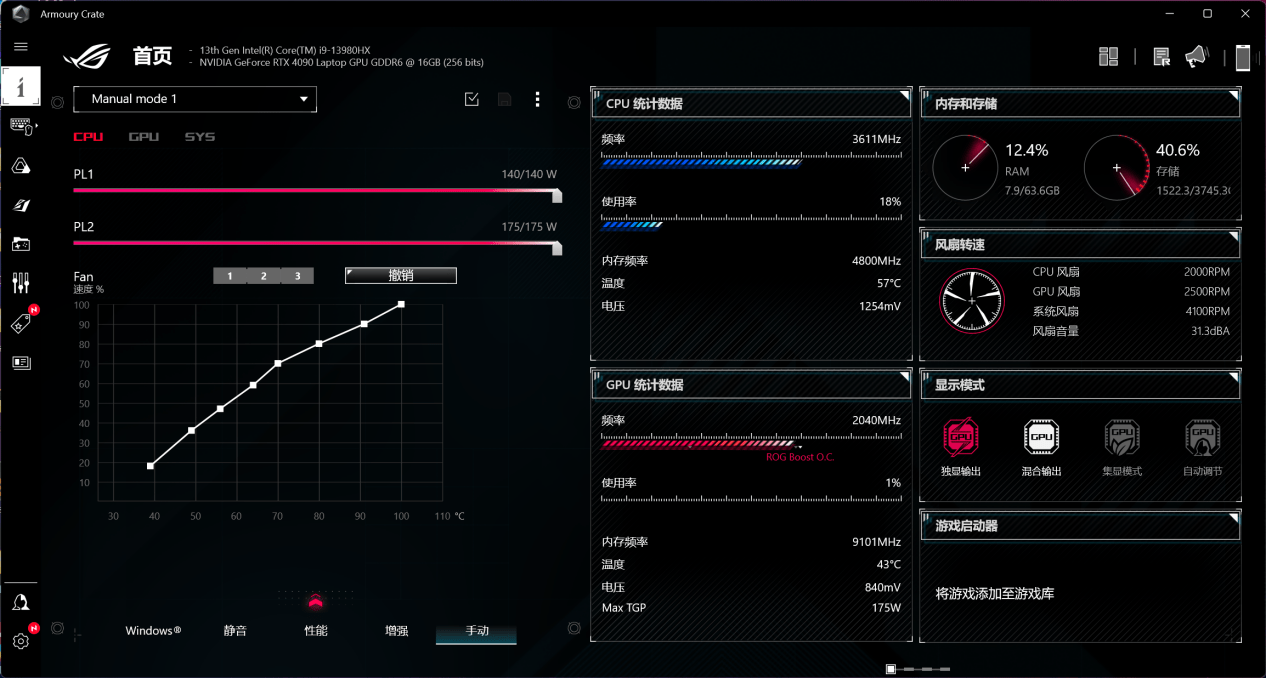 ROG ǹ 7 Plus ⣺׷ i9-13980HX+RTX 4090