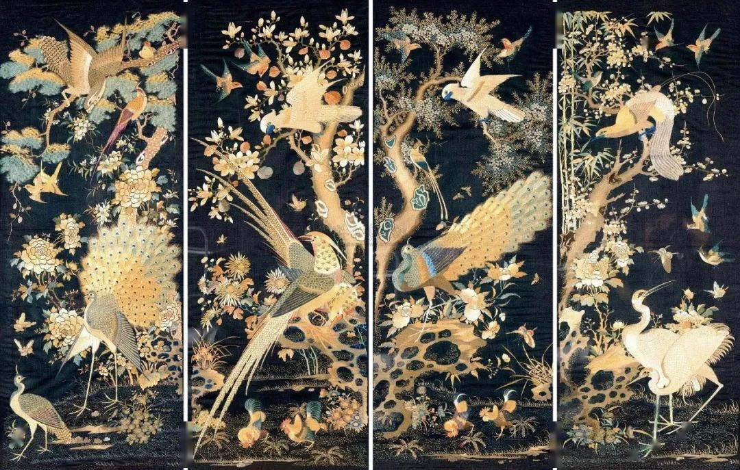 是广州刺绣(广绣)和潮州刺绣(潮绣)的总称,粤绣是广东地区的代表性