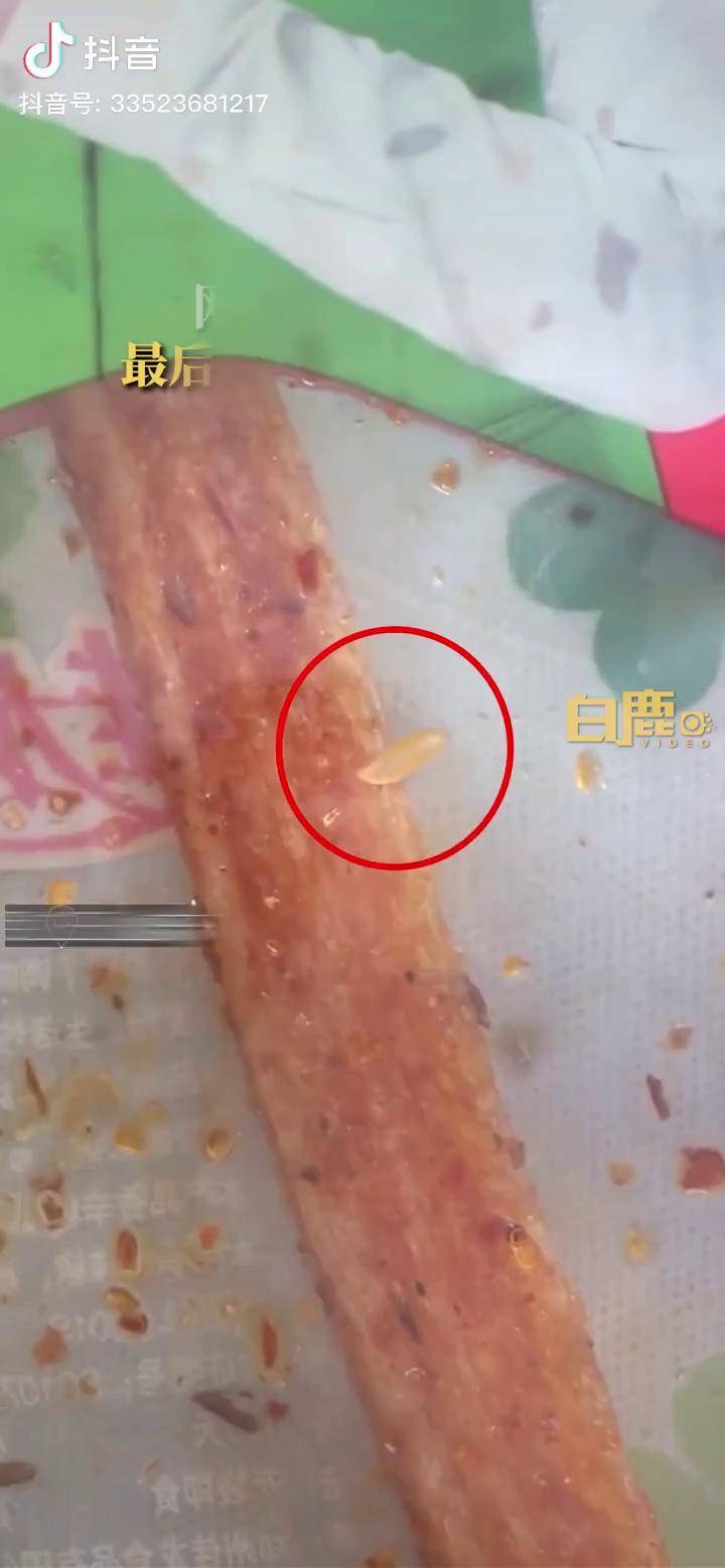 辣条里面有虫子照片图片