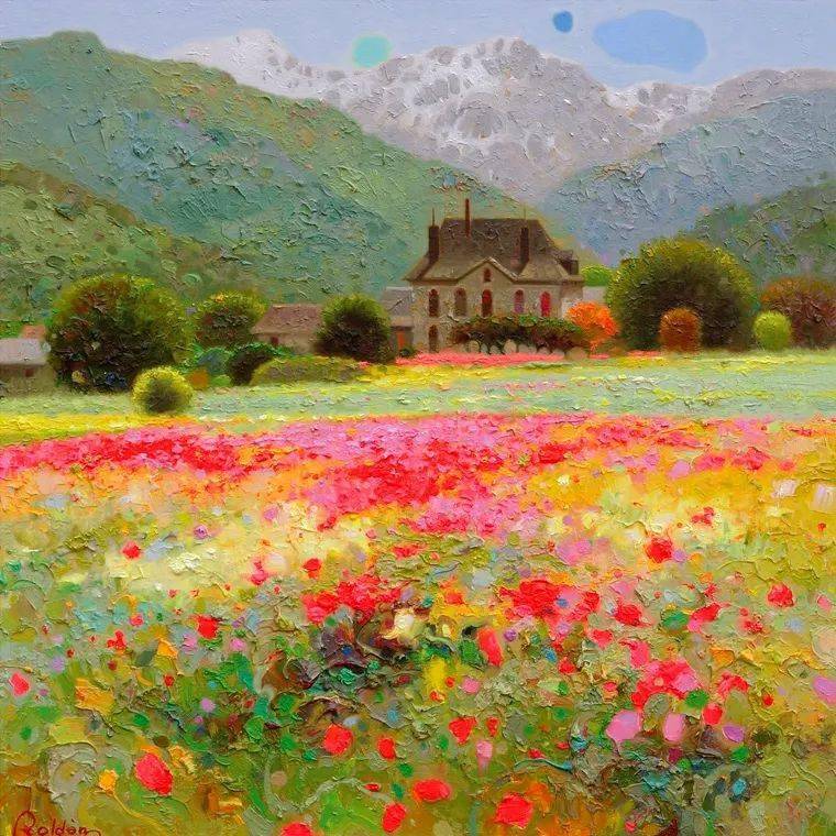 西班牙画家佩德罗·罗尔丹·莫利纳用色彩施展魔法,风景油画如梦似幻!