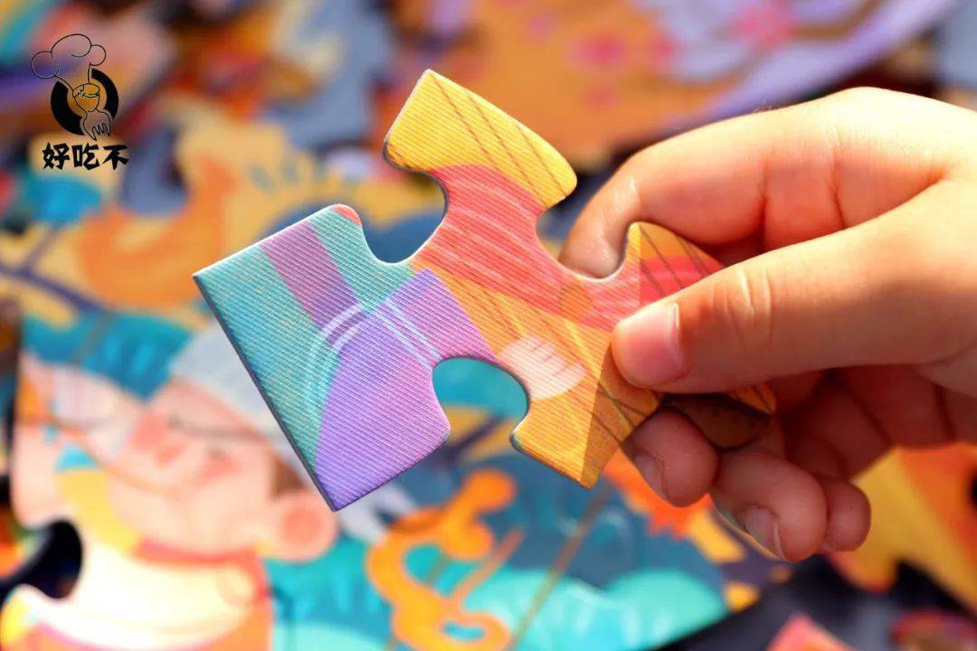 100片拼图块,适合4岁以上的孩子.